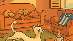 Barzelletta: Il gatto del calciatore dorme in allungo